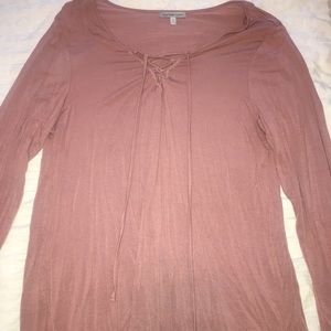 Mauve long sleeve tee